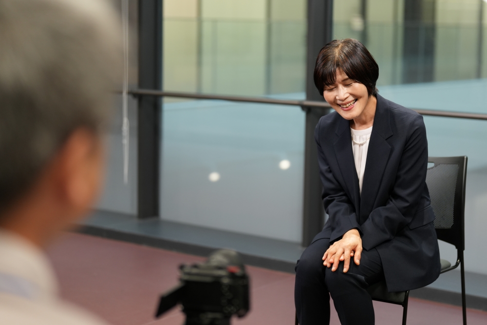 二宮さんの笑顔でインタビューが進みます