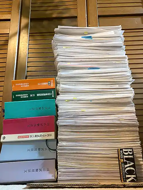 司法試験の答案練習で用いた答案用紙